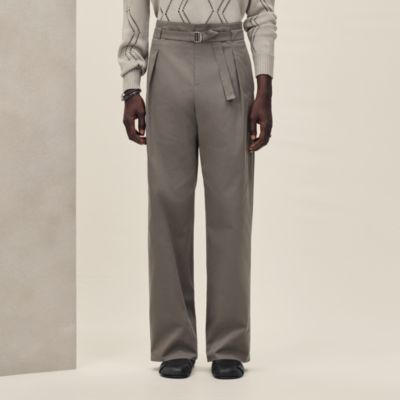 ▲HERMESエルメス コットンショートパンツ ベルトホック カーキグレー 名東】【HERMES】エルメス ニットベルト スプリント Mサイズ グレー