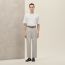 Pleated Palerme pants, mastic