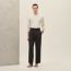 Pleated Palerme pants, réglisse