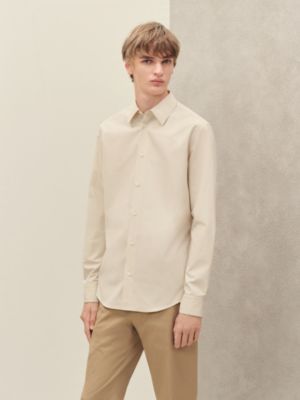 Fitted shirt with Louis collar, View: Worn, worn, view 2 of 5