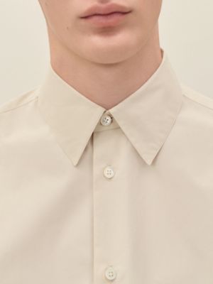 Fitted shirt with Louis collar, View: Worn, worn, view 4 of 5