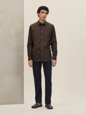 Fitted shirt with Louis collar
