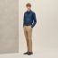 Fitted shirt with Louis collar, indigo