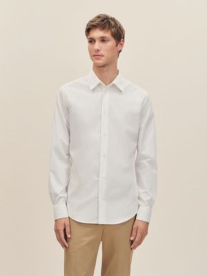 Fitted shirt with Louis collar, View: Worn, worn, view 2 of 5