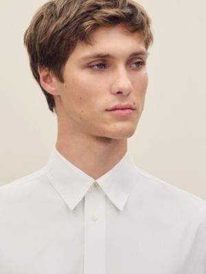 Fitted shirt with Louis collar, View: Worn, worn, view 4 of 5