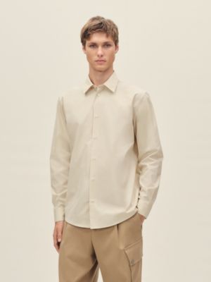 Camisa de corte recto con lámina en piel, Vista: Ver artículo puesto, worn, vista 2 de 5
