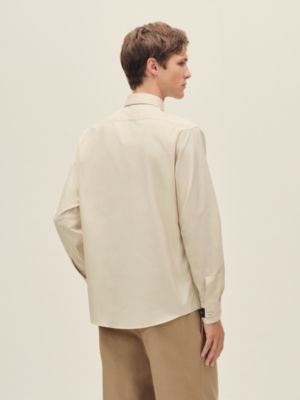 Camisa de corte recto con lámina en piel, Vista: Ver artículo puesto, worn, vista 3 de 5