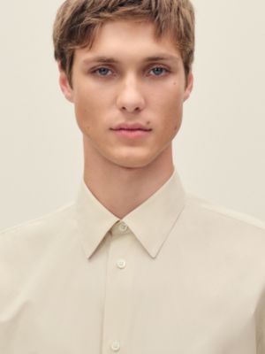 Camisa de corte recto con lámina en piel, Vista: Ver artículo puesto, worn, vista 4 de 5