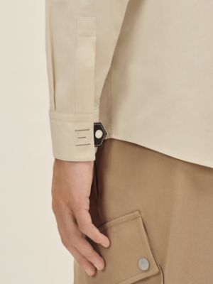 Camisa de corte recto con lámina en piel, Vista: Ver artículo puesto, worn, vista 5 de 5