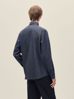 Camisa de corte reto com colarinho Louis, Exibir: Sendo usado, worn, visualizar 3 de 5
