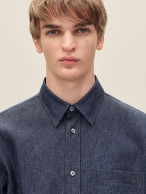Camisa de corte reto com colarinho Louis, Exibir: Sendo usado, worn, visualizar 4 de 5