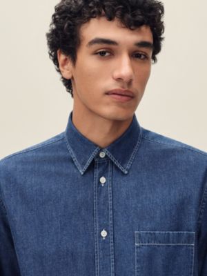 Camisa de corte reto com colarinho Louis, Exibir: Sendo usado, worn, visualizar 4 de 5