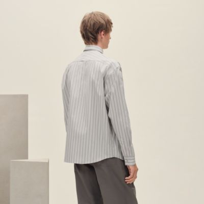 エルメス HERMES AU GRE DU VEN ツイルレーヌ. シャツ Promenade du Matin Remix