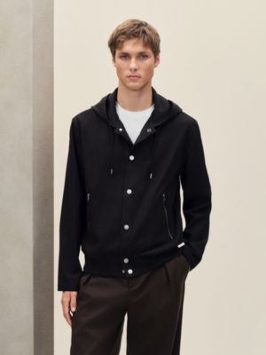Zipped hooded jacket shirt, View: Worn, worn, view 2 of 6