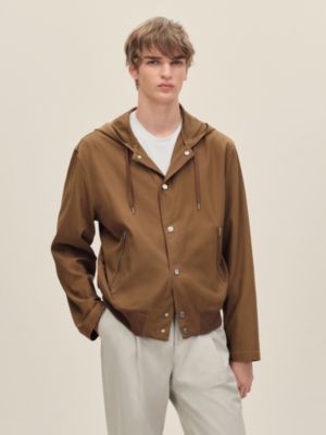 Zipped hooded jacket shirt, View: Worn, worn, view 2 of 6