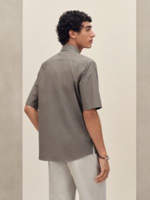 Short-sleeve straight cut shirt, View: Worn, worn, view 3 of 6