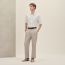 Short-sleeve straight cut shirt, blanc