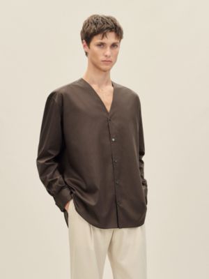 V-neck boxy fit shirt, View: Worn, worn, view 2 of 7