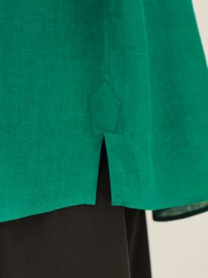 V-neck boxy fit shirt, View: front, front, view 7 of 7