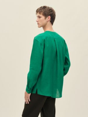 V-neck boxy fit shirt, View: Worn, worn, view 3 of 7
