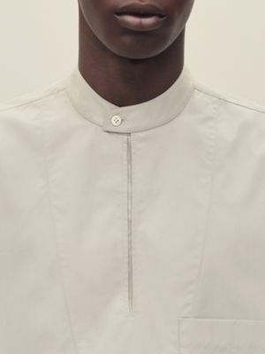 Boxy fit shirt with vareuse collar, View: Worn, worn, view 5 of 6