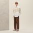 "En diagonale" boxy fit shirt, blanc