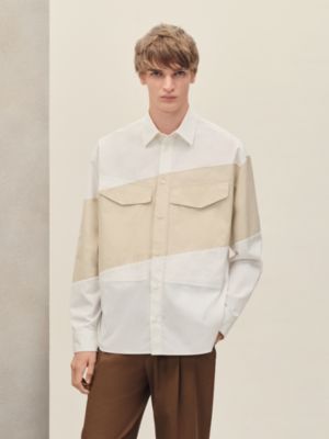 "En diagonale" boxy fit shirt, View: Worn, worn, view 2 of 6