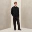 Boxy fit overshirt, noir