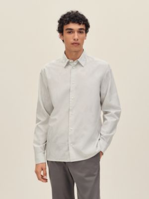"Eperon d'Or Jacquard" straight cut shirt, View: Worn, worn, view 2 of 5