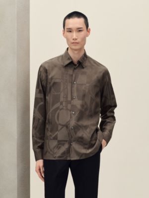 シャツ 《エプロン・ドール》 ジャカード, イメージ: 着用例, worn, ビュー3の6