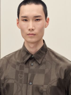 シャツ 《エプロン・ドール》 ジャカード, イメージ: 着用例, worn, ビュー5の6