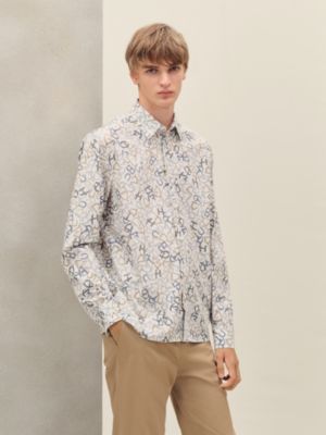 "Calligraphie Equestre" straight cut shirt, View: Worn, worn, view 2 of 5