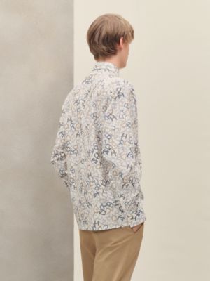 "Calligraphie Equestre" straight cut shirt, View: Worn, worn, view 3 of 5