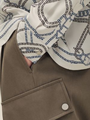 "Eperon d'Or Quadrilignes" straight cut shirt, View: Worn, worn, view 6 of 7