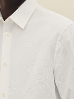 "Eperon d'Or 3D" straight cut shirt, View: Worn, worn, view 7 of 7