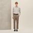 "Eperon d'Or 3D Ray" straight cut shirt, craie