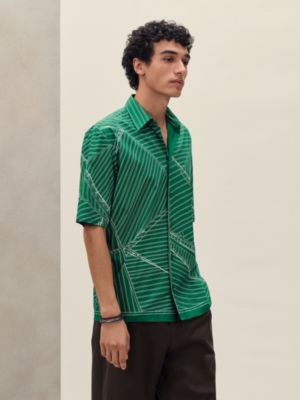 "Vent Portant Finesse" short-sleeve straight cut shirt, View: Worn, worn, view 2 of 5