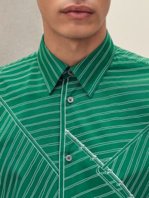 "Vent Portant Finesse" short-sleeve straight cut shirt, View: Worn, worn, view 4 of 5
