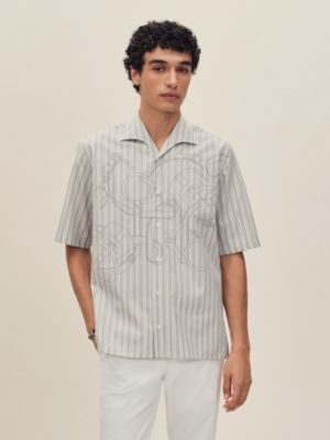 "Eperon d'Or 3D Ray" short-sleeve straight cut shirt, View: Worn, worn, view 2 of 5