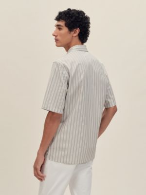 "Eperon d'Or 3D Ray" short-sleeve straight cut shirt, View: Worn, worn, view 3 of 5