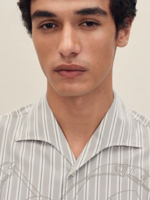"Eperon d'Or 3D Ray" short-sleeve straight cut shirt, View: Worn, worn, view 4 of 5