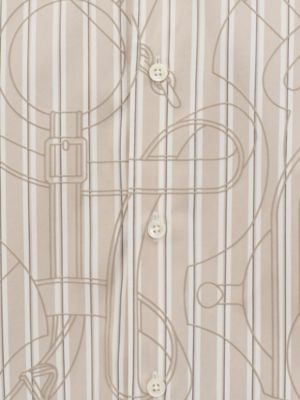 "Eperon d'Or 3D Ray" short-sleeve straight cut shirt, View: front, front, view 5 of 5