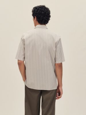 "Eperon d'Or 3D Ray" short-sleeve straight cut shirt, View: Worn, worn, view 3 of 5
