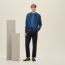 "Maillon Chaine d'Ancre" hooded jacket, indigo