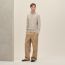 "Maillon Chaine d'Ancre" zipped jacket, ficelle