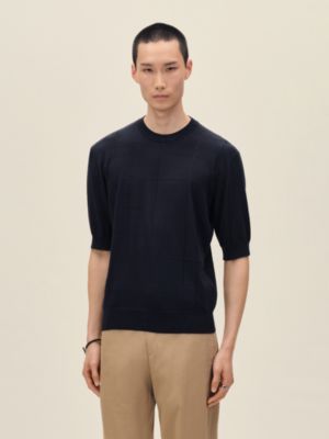 "Jeu de points sellier" crewneck sweater, View: Worn, worn, view 2 of 5