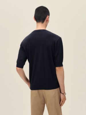 "Jeu de points sellier" crewneck sweater, View: Worn, worn, view 3 of 5