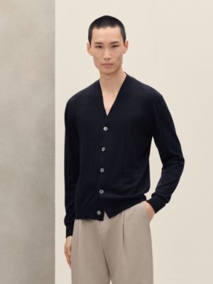"Jeu de points sellier" buttoned cardigan, View: Worn, worn, view 2 of 5