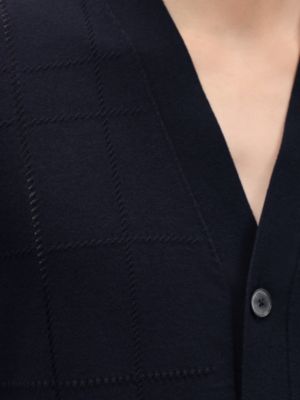 "Jeu de points sellier" buttoned cardigan, View: Worn, worn, view 5 of 5