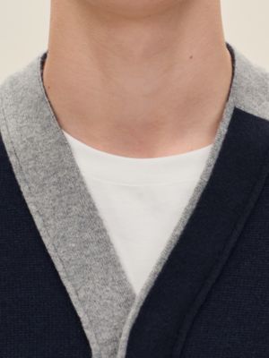 "Detail colore" buttoned cardigan, View: Worn, worn, view 4 of 5